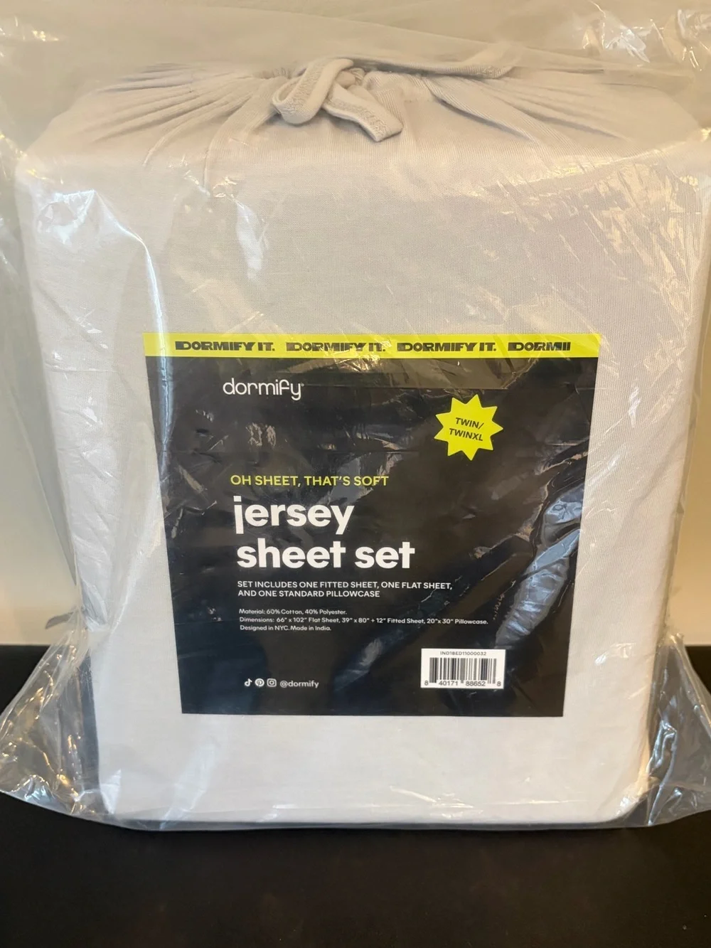 Dormify Jersey Sheet Set - Light Gray Twin XL